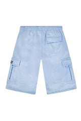 RESTRICT Baggy Fit Cargo Fleece Shorts