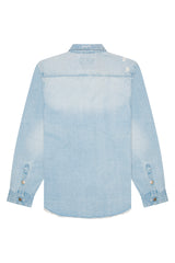 Ripped Denim Overshirt