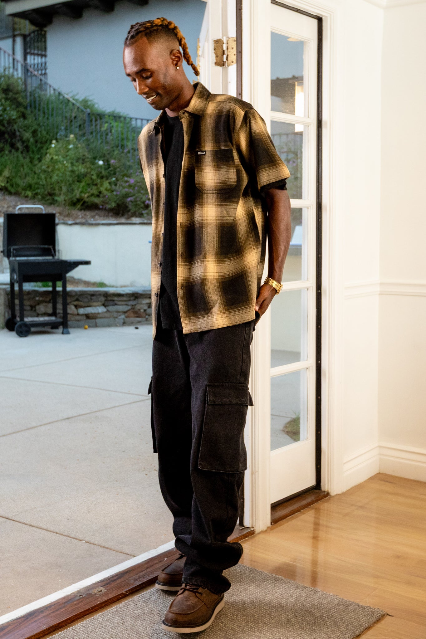 Plaid Short Sleeve Shirt