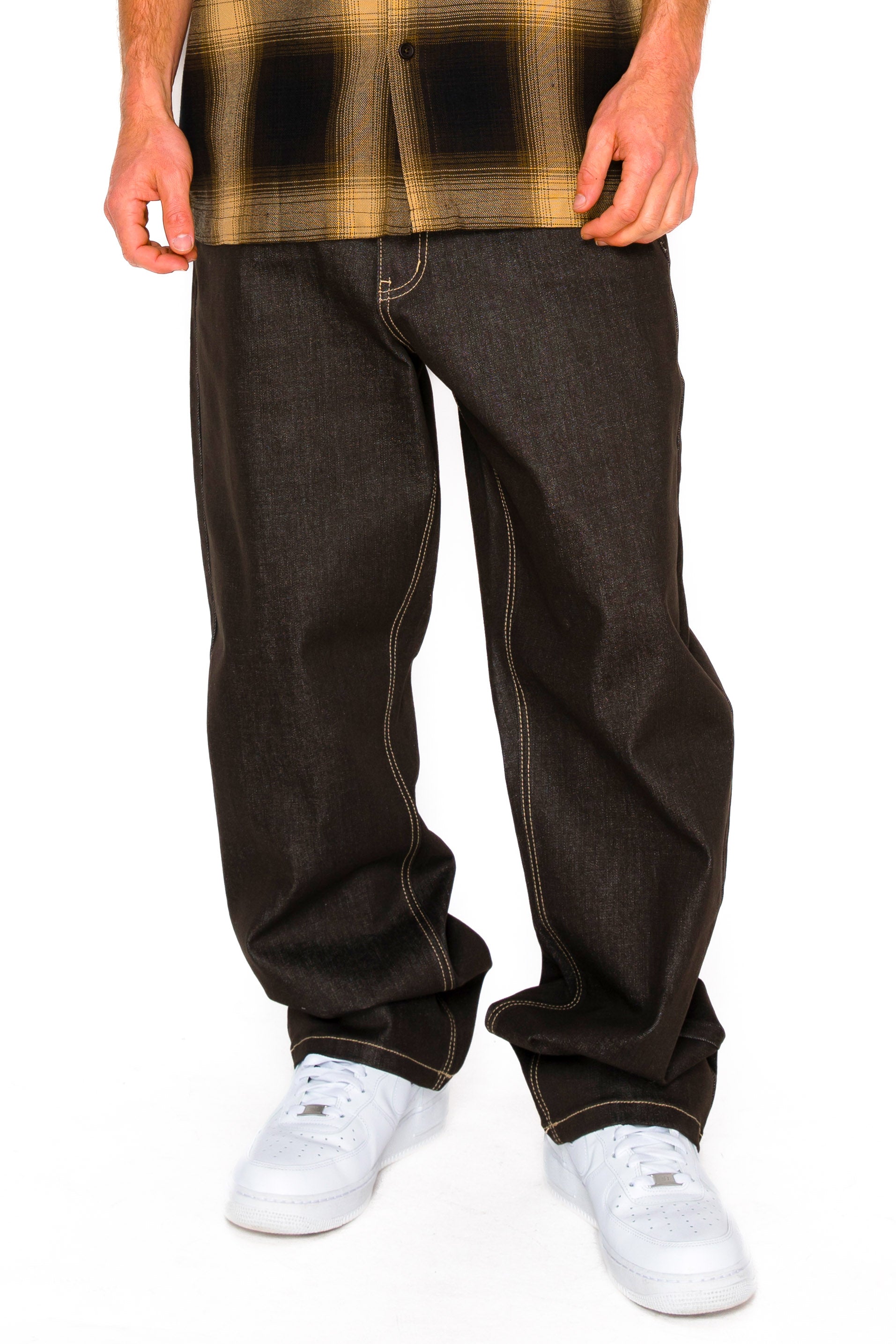 Men's TERRA Essential Baggy Raw Denim Jeans | VICTORIOUS