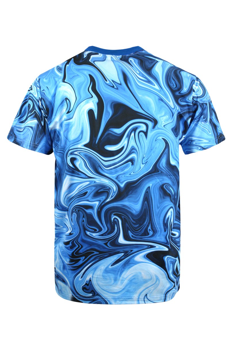 NEW NORMAL MARBLE T-SHIRTS - BLUE ICE