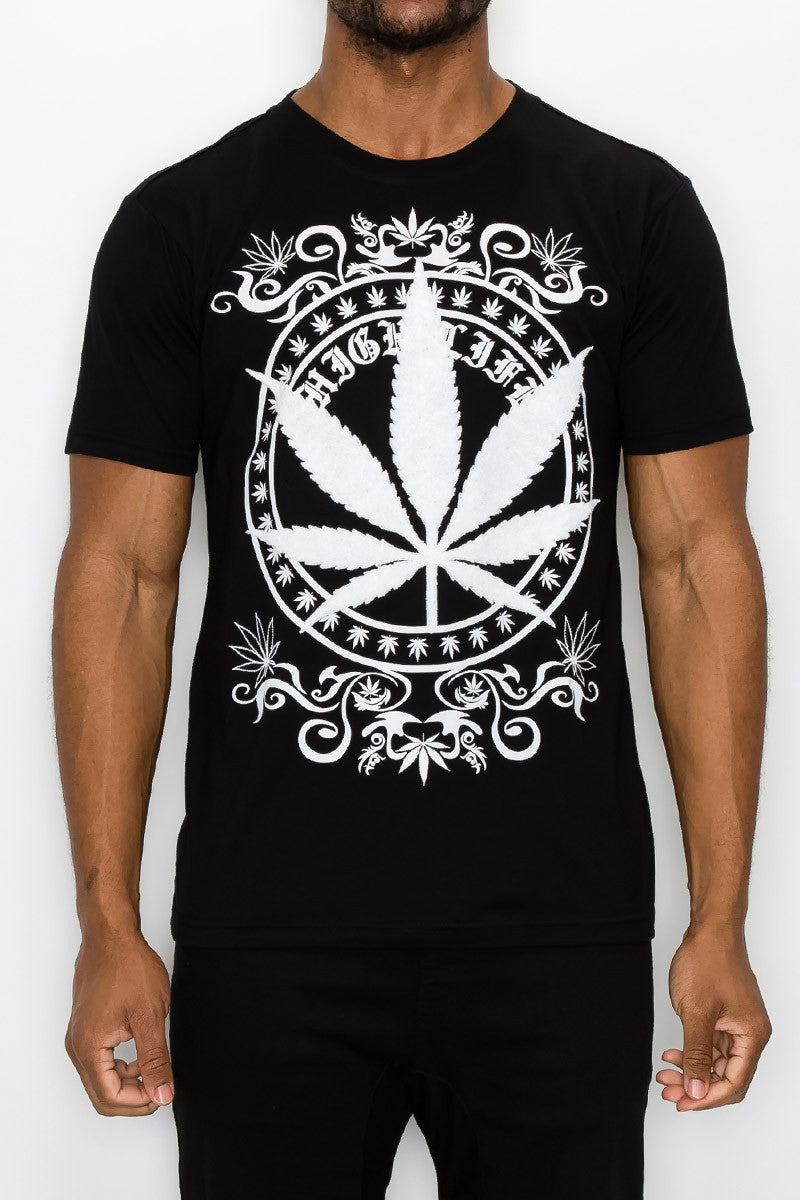 CHENILLE PATCH LEAF T-SHIRTS
