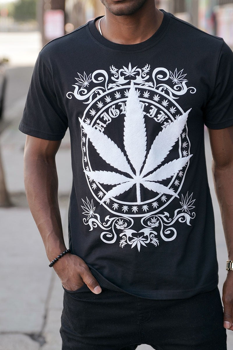 CHENILLE PATCH LEAF T-SHIRTS