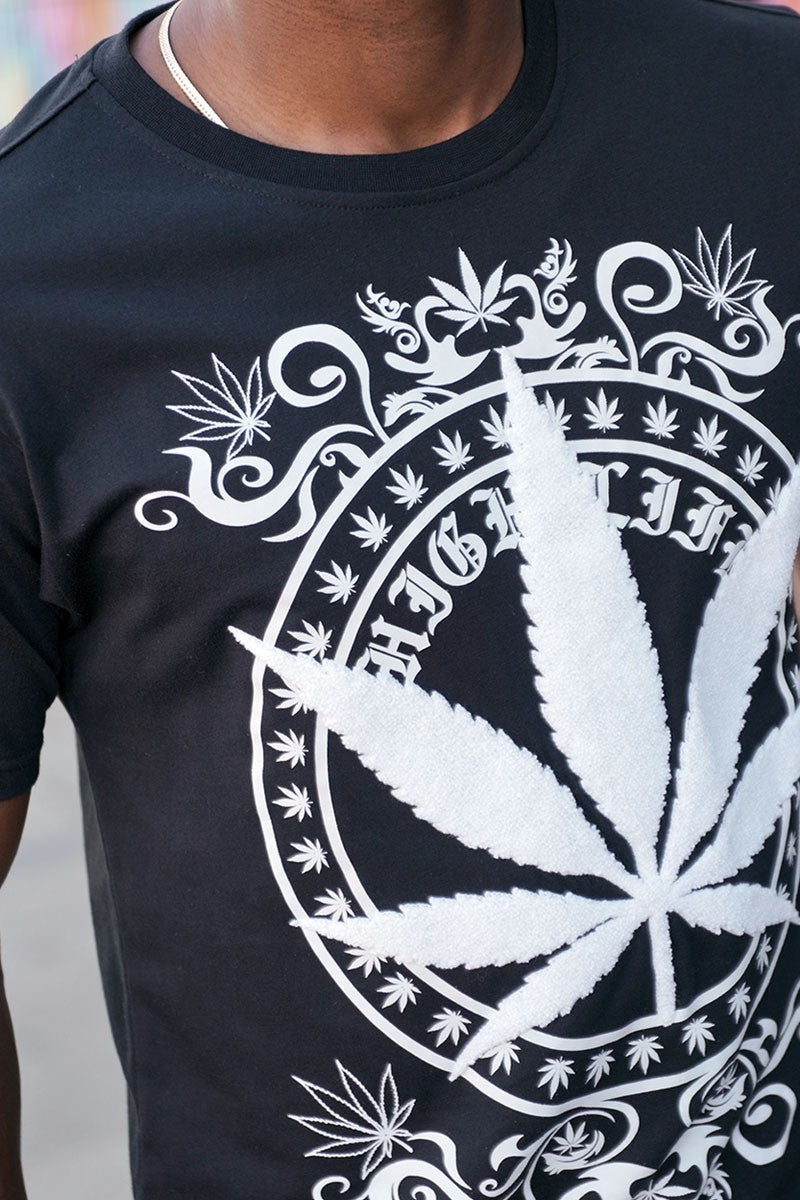 CHENILLE PATCH LEAF T-SHIRTS