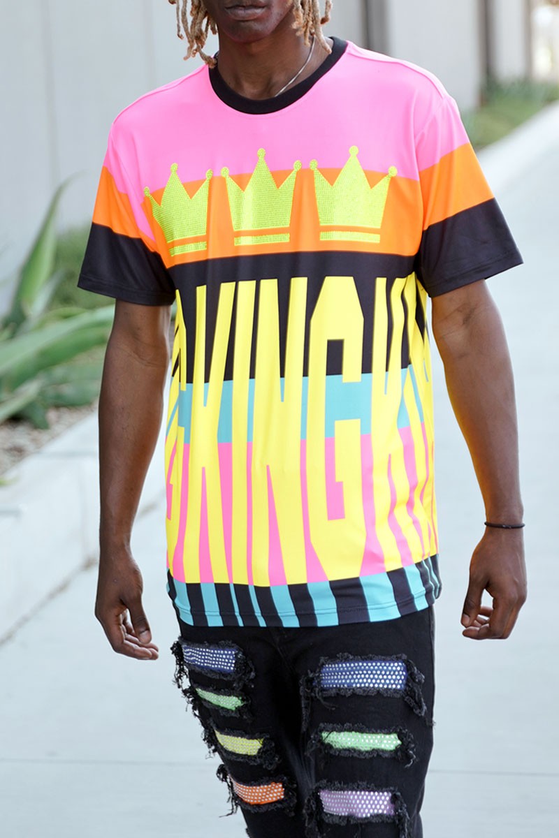 Color Block King T-shirts