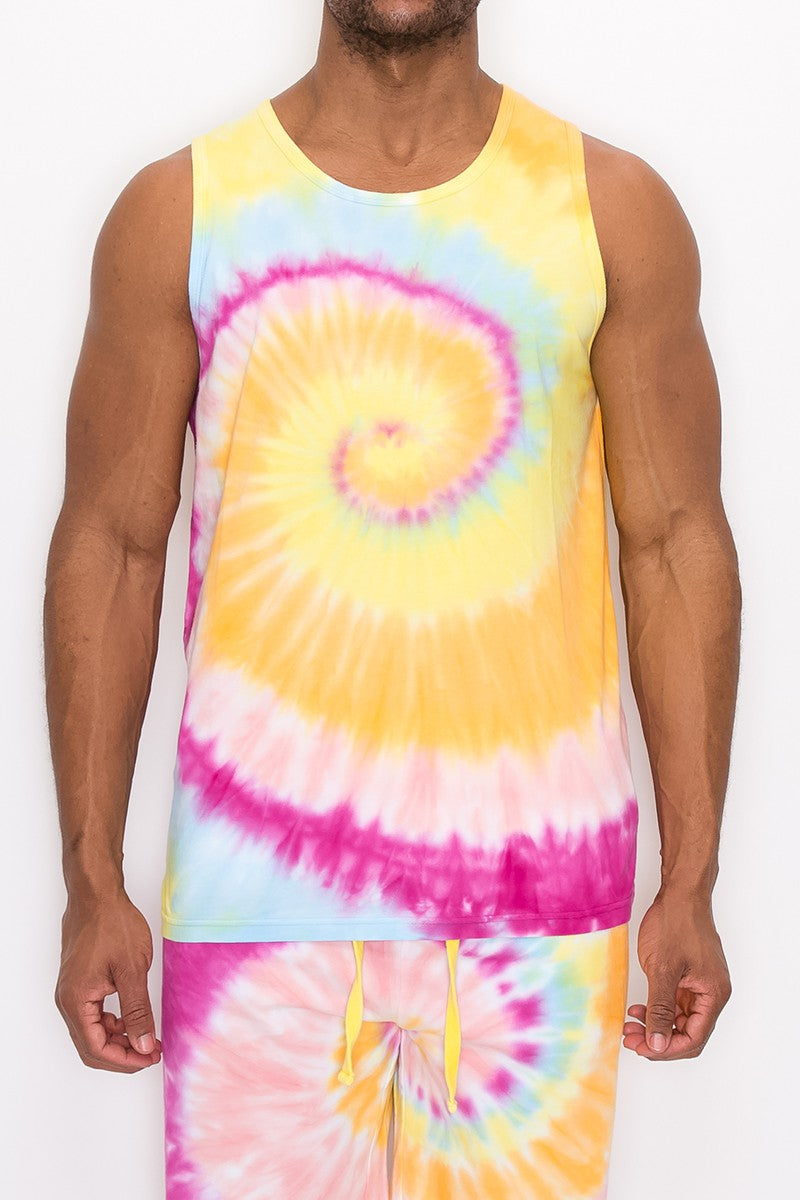 Spiral Tie Dye Tank Top