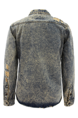 Ripped Denim Overshirt