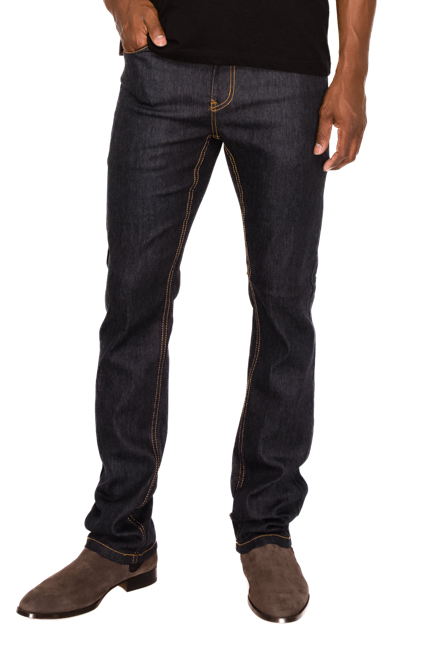Affliction Apparel Affliction Men's GAGE APEX Skinny Black Denim Jeans - Biker Style, 99% Cotton Affliction Black - Foto 11