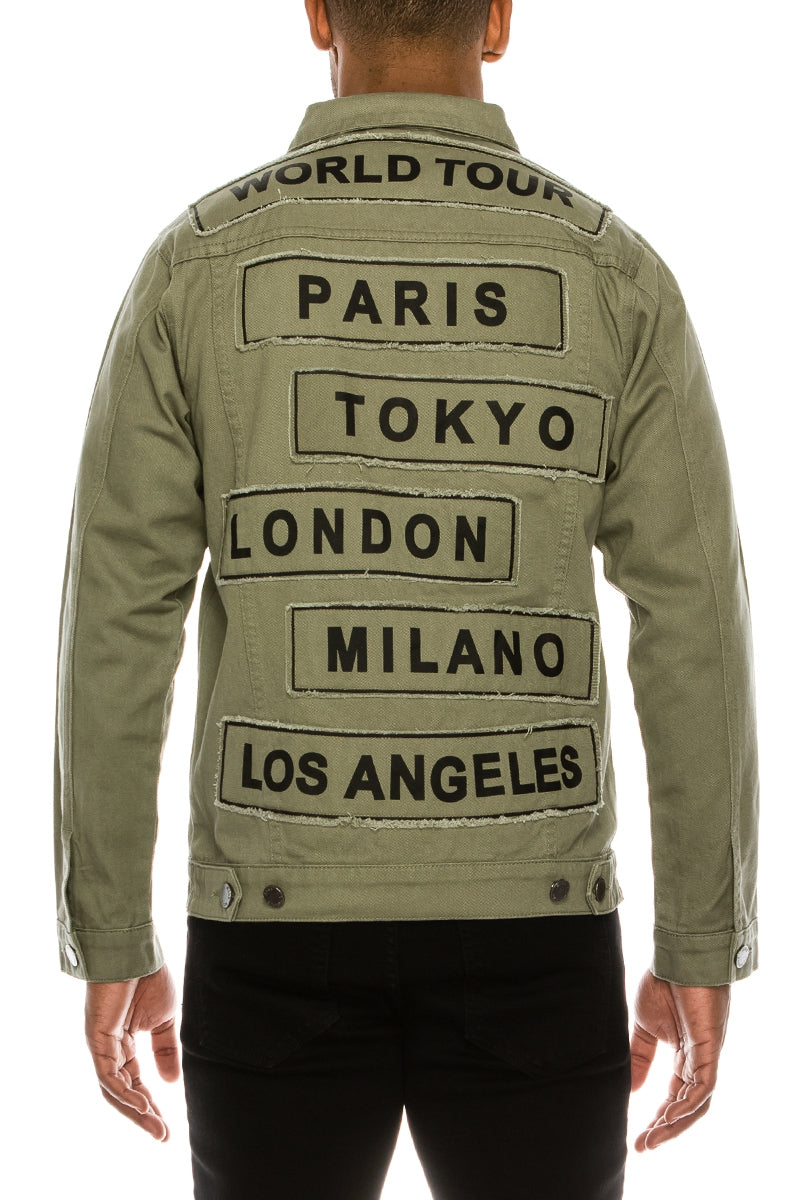 World Tour Colored Denim Jacket - Jade