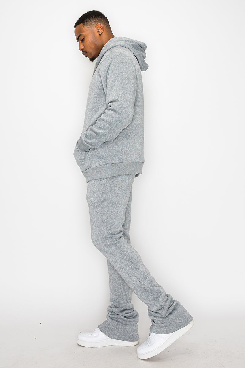 Flare Stacked Fleece Pants