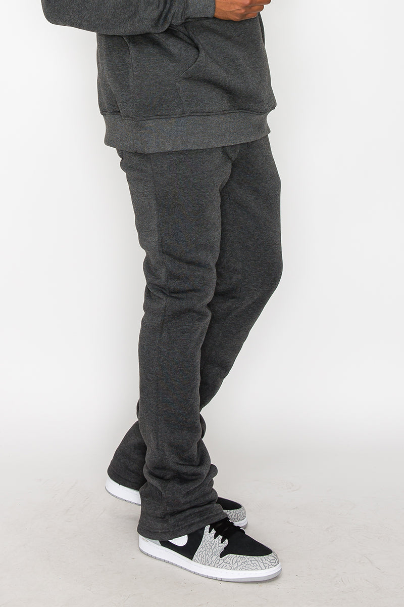 Flare Stacked Fleece Pants