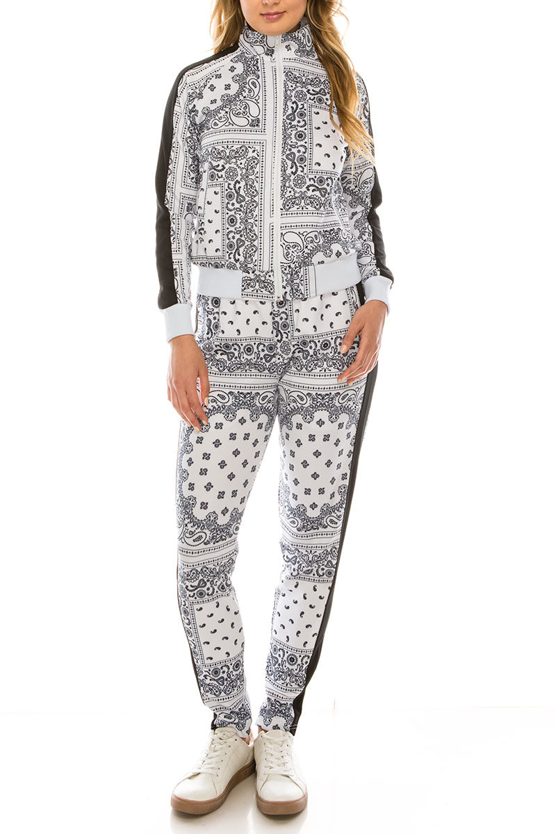 Women's Bandana Track Suit