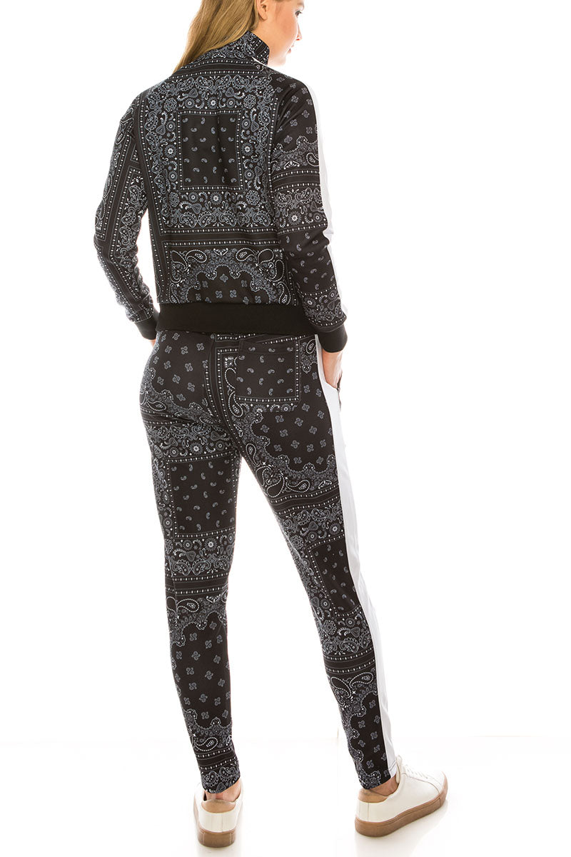 Women's bandana track suits