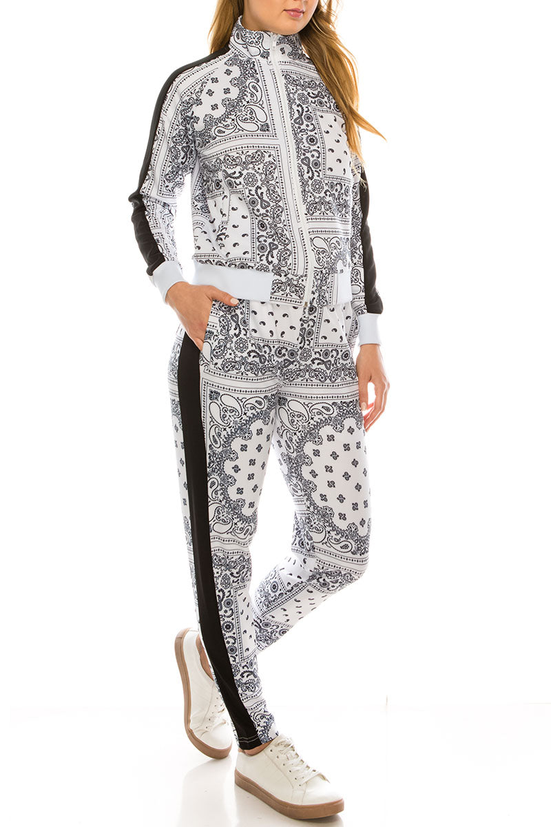 Women's Bandana Track Suit