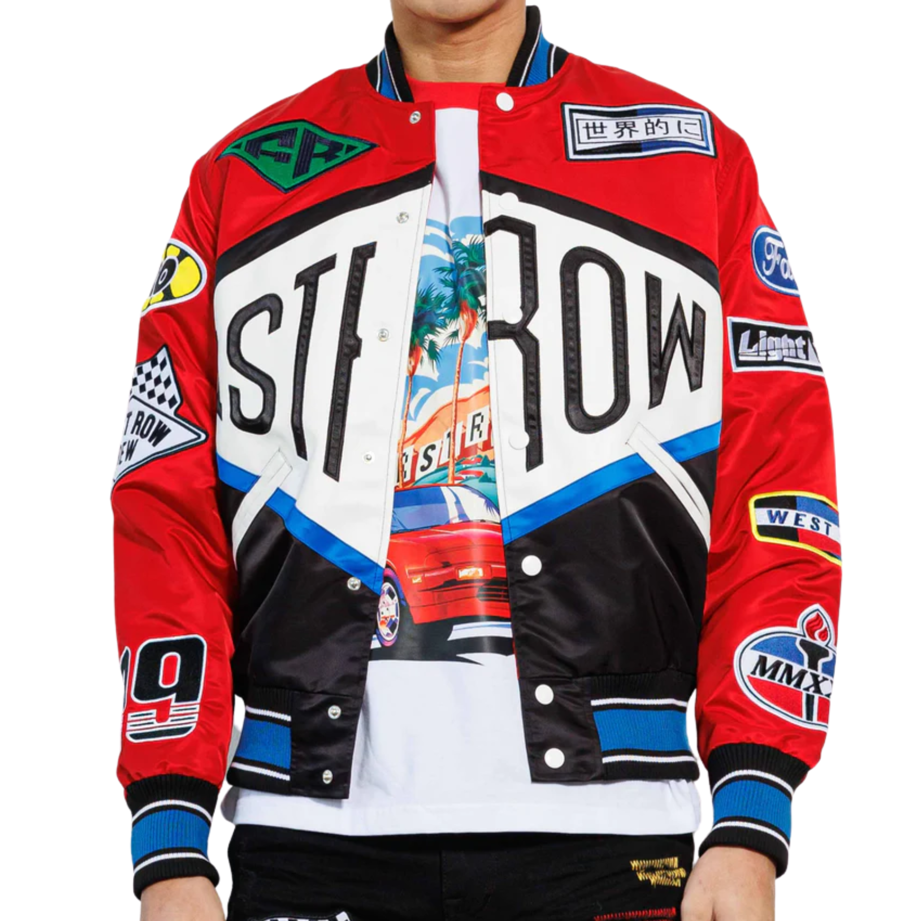 Racing varsity jacket