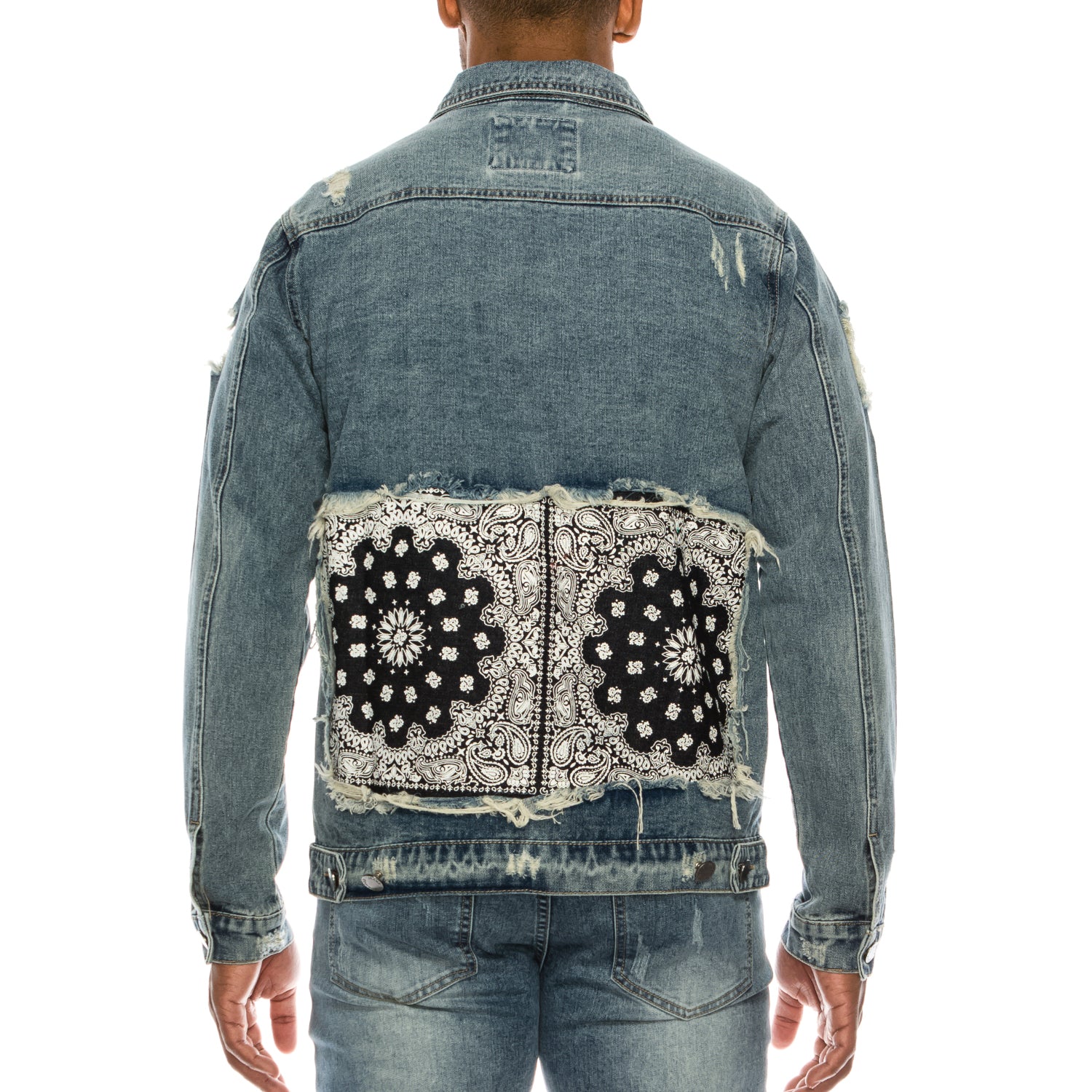 Bandana Denim Jacket