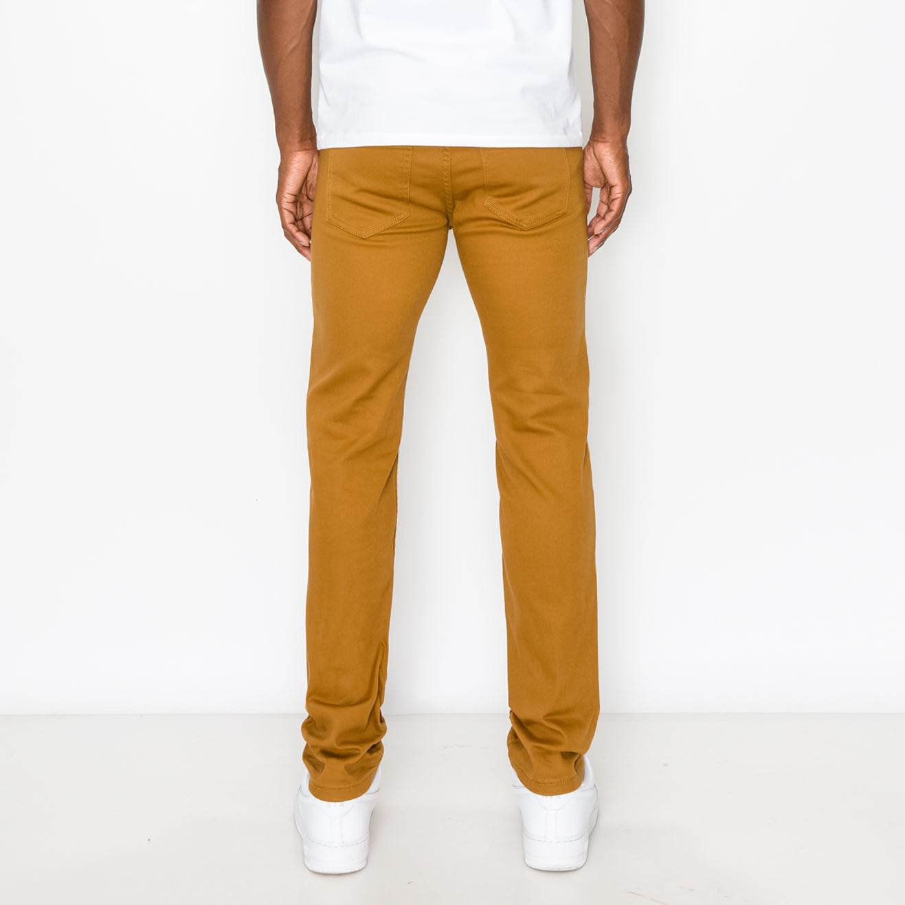 ESSENTIAL COLORED SKINNY JEANS - DARK WHEAT
